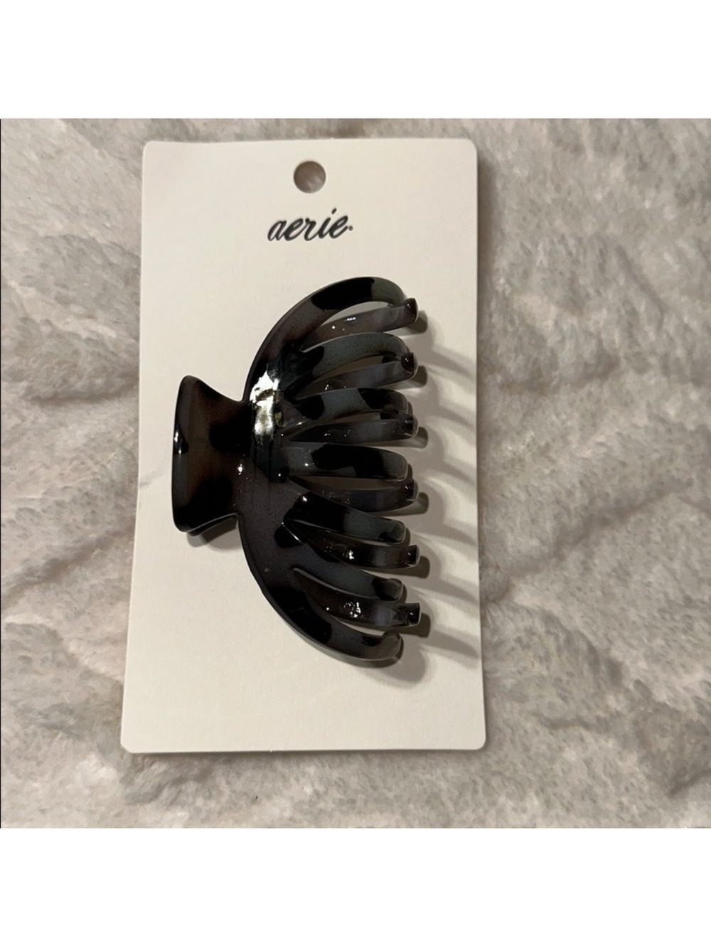 aerie Black Tan Marble Octopus Claw Hair Clip - Picture 3 of 11